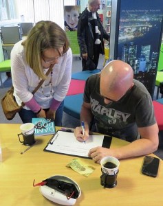 Ran out of books! Had to take list for order.