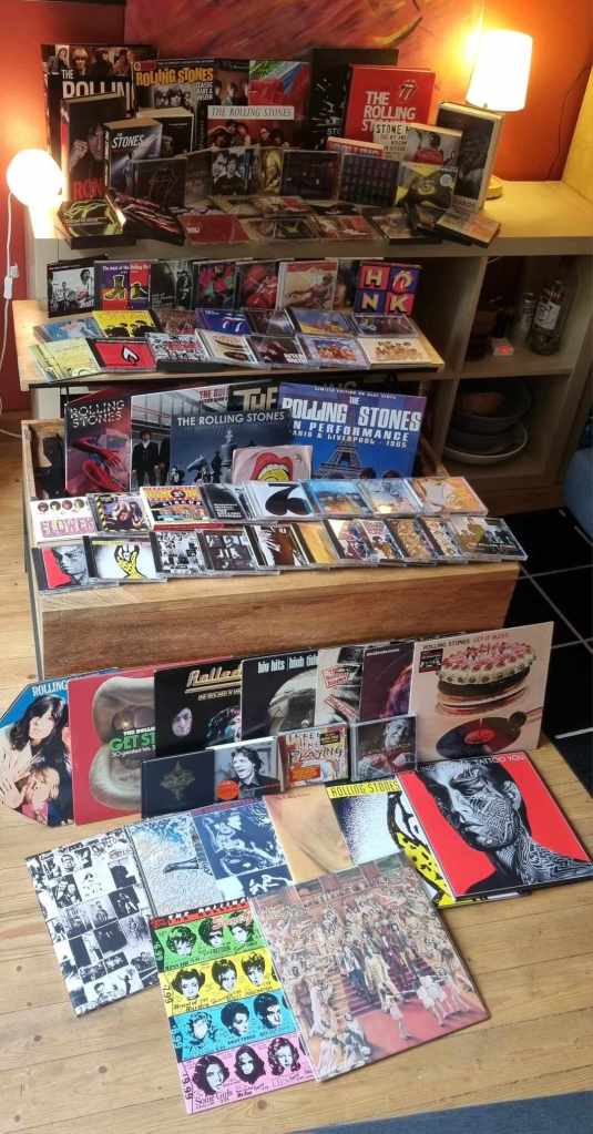 Image of the author's Rolling Stones collection.