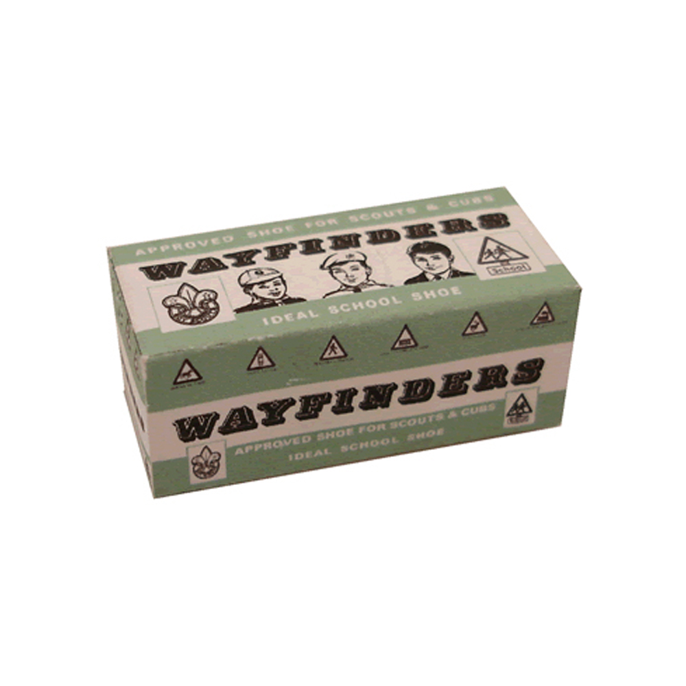 Wayfinders shoe box.